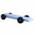 Fully Built White Pinewood Derby Car - Arctic Blast