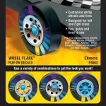 Chrome Pinewood Derby Wheel Decals
