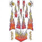 pinewood derby flames decal
