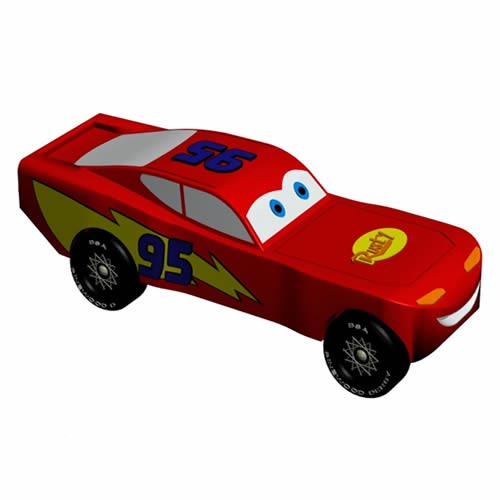 Pinewood Derby Lightning Smash Decal