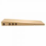 wedge pre-cut pinewood derby car with weight holes picture