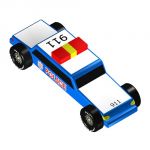 police car pinewood car design plan 