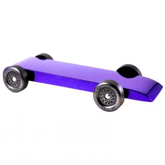 Fully Built Purple Pinewood Derby Car