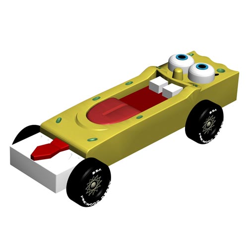 Jet Pre-Cut Pinewood Derby Car Body