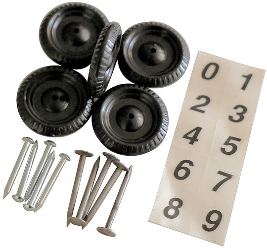 Free How-To Video/Free Ship for Pinewood derby Wheel and Axle Kit 